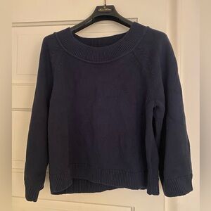 J. Crew Women's Navy Blue Crew Neck cotton Sweater size XS